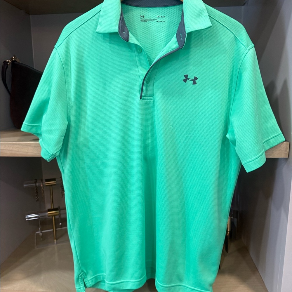 Under Armour Men's Light Green Polo Shirt